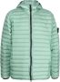 Stone Island Donsjack met patch Groen - Thumbnail 1