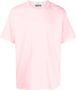 Stone Island T-shirt met geborduurd logo Roze - Thumbnail 1