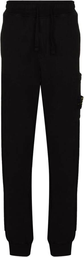 Stone Island Fleece joggingbroek Zwart