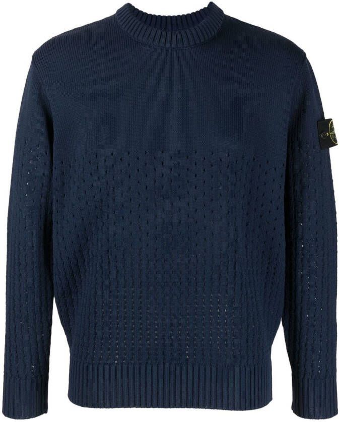 Stone Island Gebreide polotrui Blauw