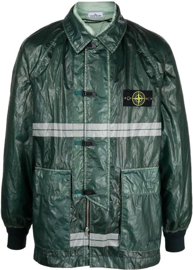 Stone Island Jack met grafische print Groen