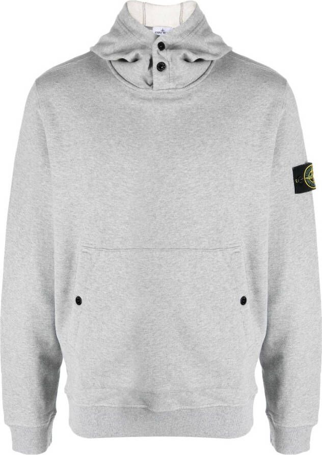 Stone Island Hoodie met Compass-logopatch Grijs