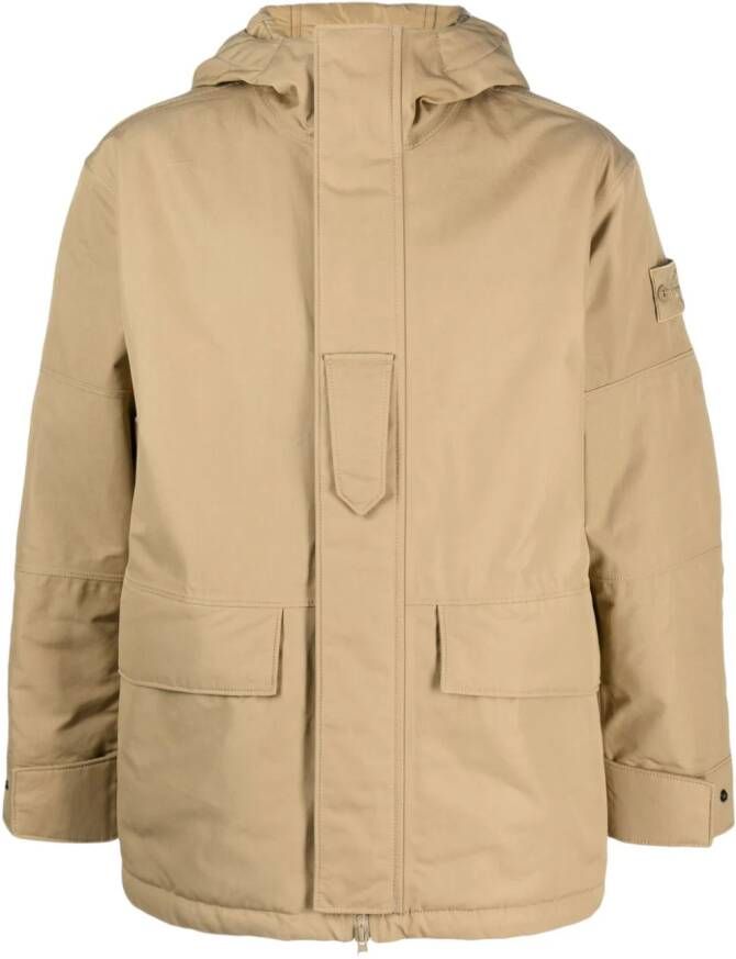 Stone Island Jack met capuchon Beige