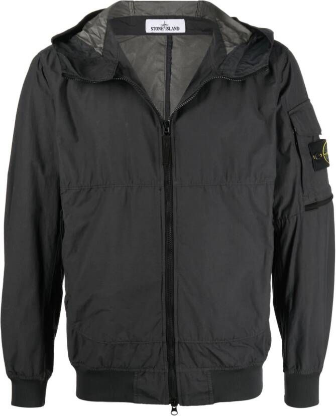 Stone Island Jack met capuchon Grijs