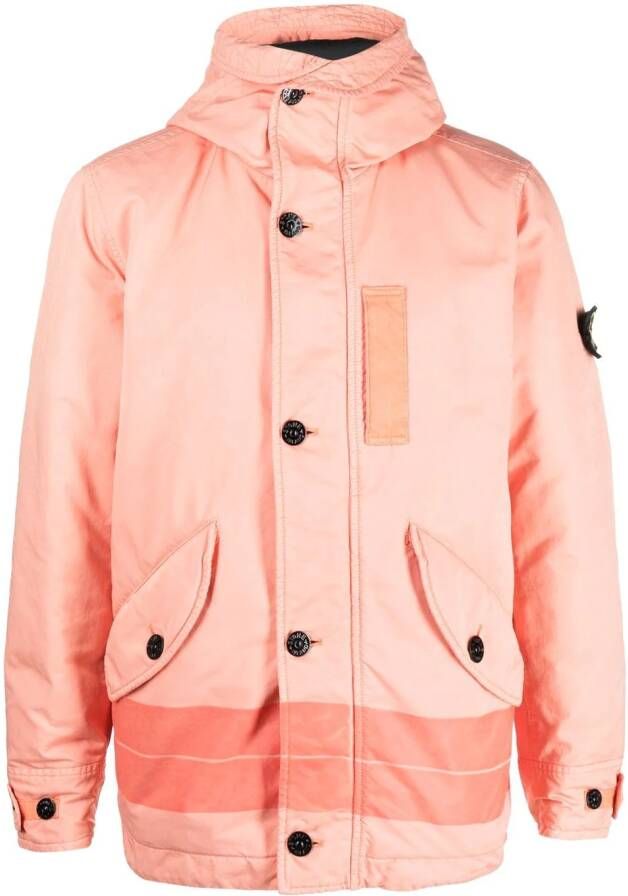 Stone Island David-TC parka met capuchon Oranje