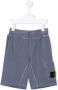 Stone Island Junior Bermuda shorts met logopatch Blauw - Thumbnail 1