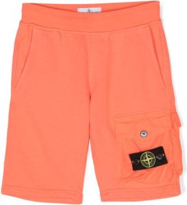 Stone Island Junior Cargo shorts Oranje