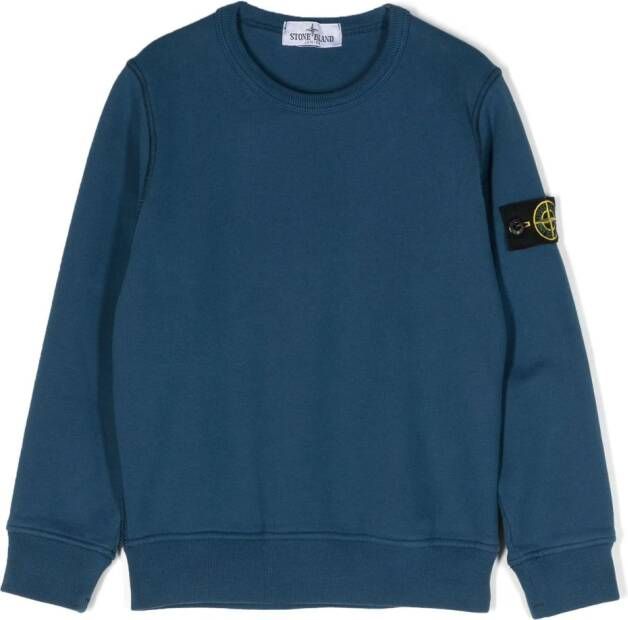Stone Island Junior Katoenen sweater Blauw
