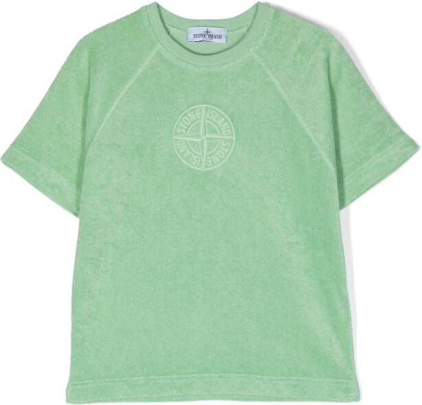 Stone Island Junior T-shirt met print Groen