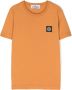 Stone Island Junior T-shirt met Compass-logopatch Oranje - Thumbnail 1