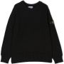 Stone Island Junior Trui met logopatch Zwart - Thumbnail 1