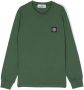 Stone Island Junior Sweater met logopatch Groen - Thumbnail 1