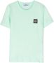 Stone Island Junior T-shirt met logopatch Groen - Thumbnail 1