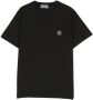 Stone Island Junior T-shirt met logopatch Zwart - Thumbnail 1