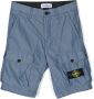 Stone Island Junior Shorts met logopatch Blauw - Thumbnail 1