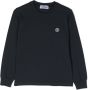 Stone Island Junior Sweater met logopatch Blauw - Thumbnail 1