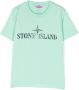 Stone Island Junior T-shirt met logoprint Groen - Thumbnail 1