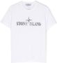 Stone Island Junior T-shirt met logoprint Wit - Thumbnail 1