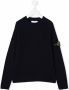 Stone Island Junior Ribgebreide trui Blauw - Thumbnail 1