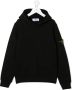 Stone Island Junior Sweater met capuchon Zwart - Thumbnail 1
