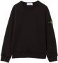Stone Island Junior Sweater met kompas badge Zwart - Thumbnail 1