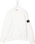 Stone Island Junior Sweater met logopatch Wit - Thumbnail 1