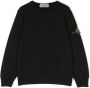 Stone Island Junior Sweater met logopatch Zwart - Thumbnail 1