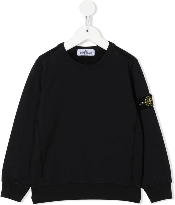 Stone Island Junior Sweater met ronde hals Blauw