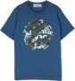 Stone Island Junior T-shirt met Compass-logopatch Blauw - Thumbnail 1