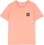 Stone Island Junior T-shirt met Compass-logopatch Oranje - Thumbnail 1