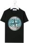 Stone Island Junior T-shirt met logo Zwart - Thumbnail 1