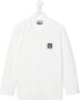 Stone Island Junior T-shirt met logopatch Wit - Thumbnail 1