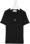 Stone Island Junior T-shirt met logoprint Zwart - Thumbnail 1