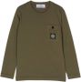 Stone Island Junior T-shirt met patch Groen - Thumbnail 1