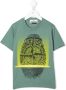 Stone Island Junior T-shirt met vingerprint Groen - Thumbnail 1