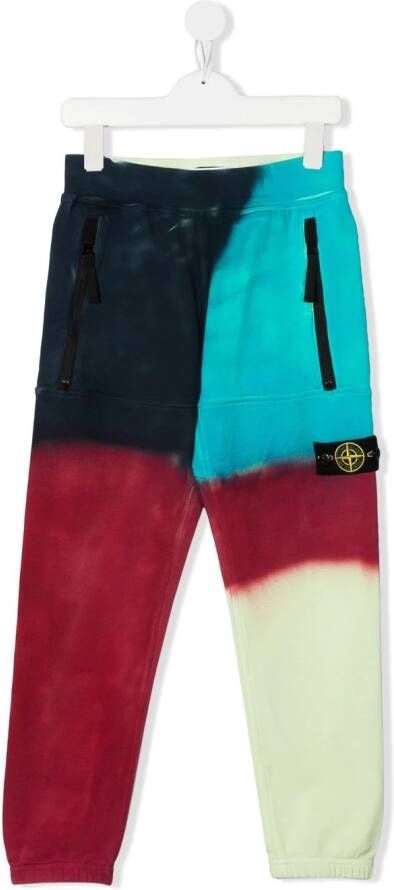 Stone Island Junior Trainingsbroek met colourblocking Veelkleurig