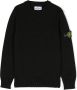 Stone Island Junior Trui met logopatch Zwart - Thumbnail 1
