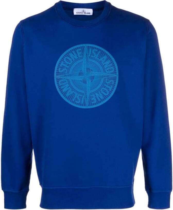 Stone Island Katoenen sweater Blauw