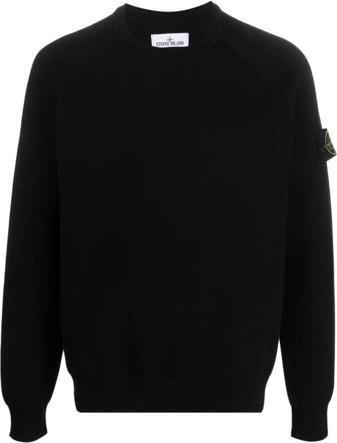 Stone Island Katoenen sweater Zwart