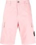 Stone Island Bermuda shorts met logopatch Roze - Thumbnail 1