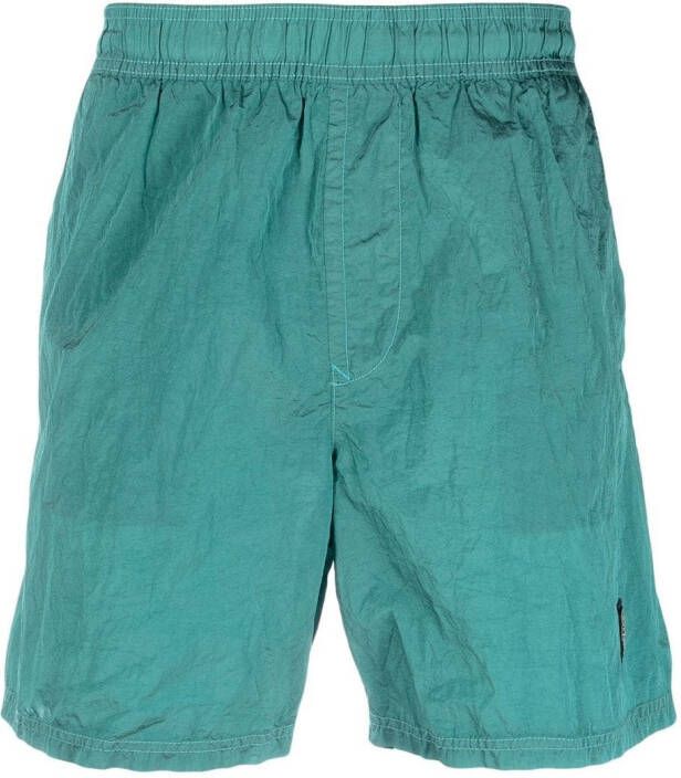 Stone Island Zwembroek met logopatch Blauw