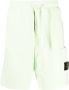 Stone Island Trainingsshorts met logopatch Groen - Thumbnail 1