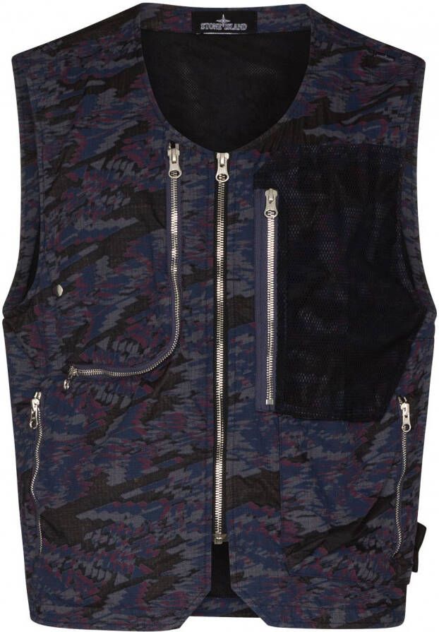 Stone Island Shadow Project Cargo gilet Paars