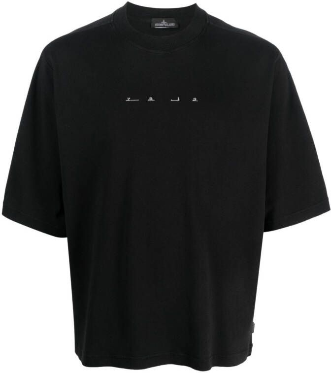 Stone Island Shadow Project T-shirt met print Zwart
