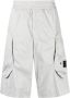 Stone Island Shadow Project Shorts met verlaagd kruis Grijs - Thumbnail 1