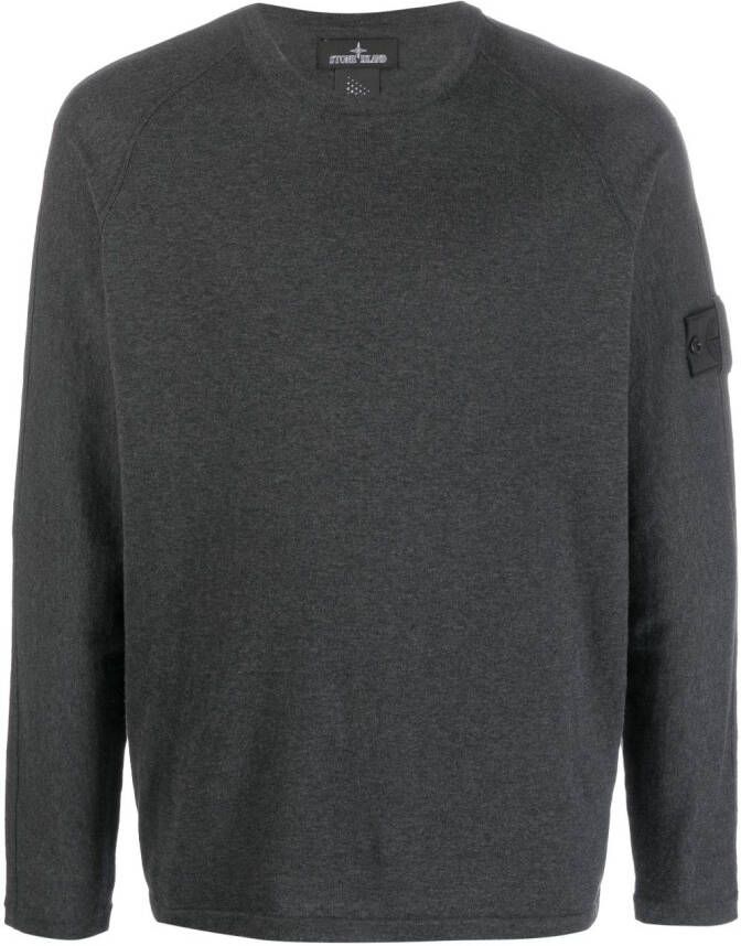 Stone Island Shadow Project Sweater met logopatch Grijs
