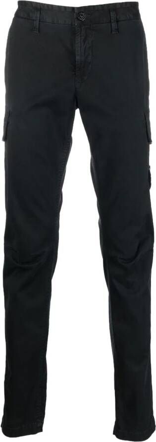 Stone Island Cargo broek met Compass-logopatch Zwart