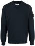 Stone Island Sweater met logopatch Blauw - Thumbnail 1