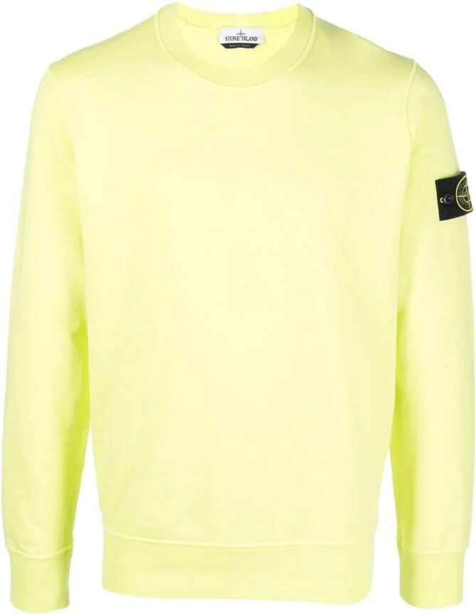 Stone Island Sweater met logopatch Groen