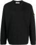 Stone Island Sweater met logopatch Zwart - Thumbnail 1